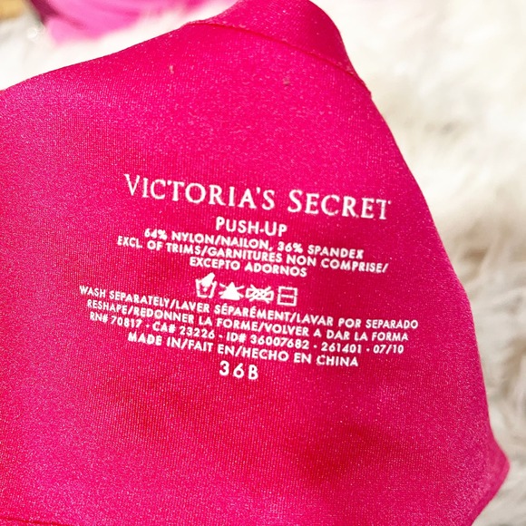 Victoria's Secret Size 36B Bra Bundle Sports and Pushup Red and Pink - Picture 14 of 14